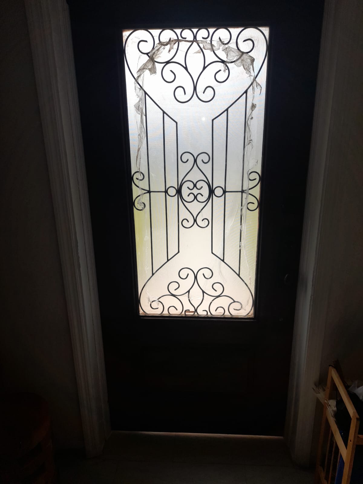 Door installed interior view Nassau