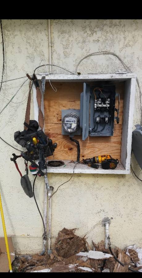 Meter box in progress Nassau