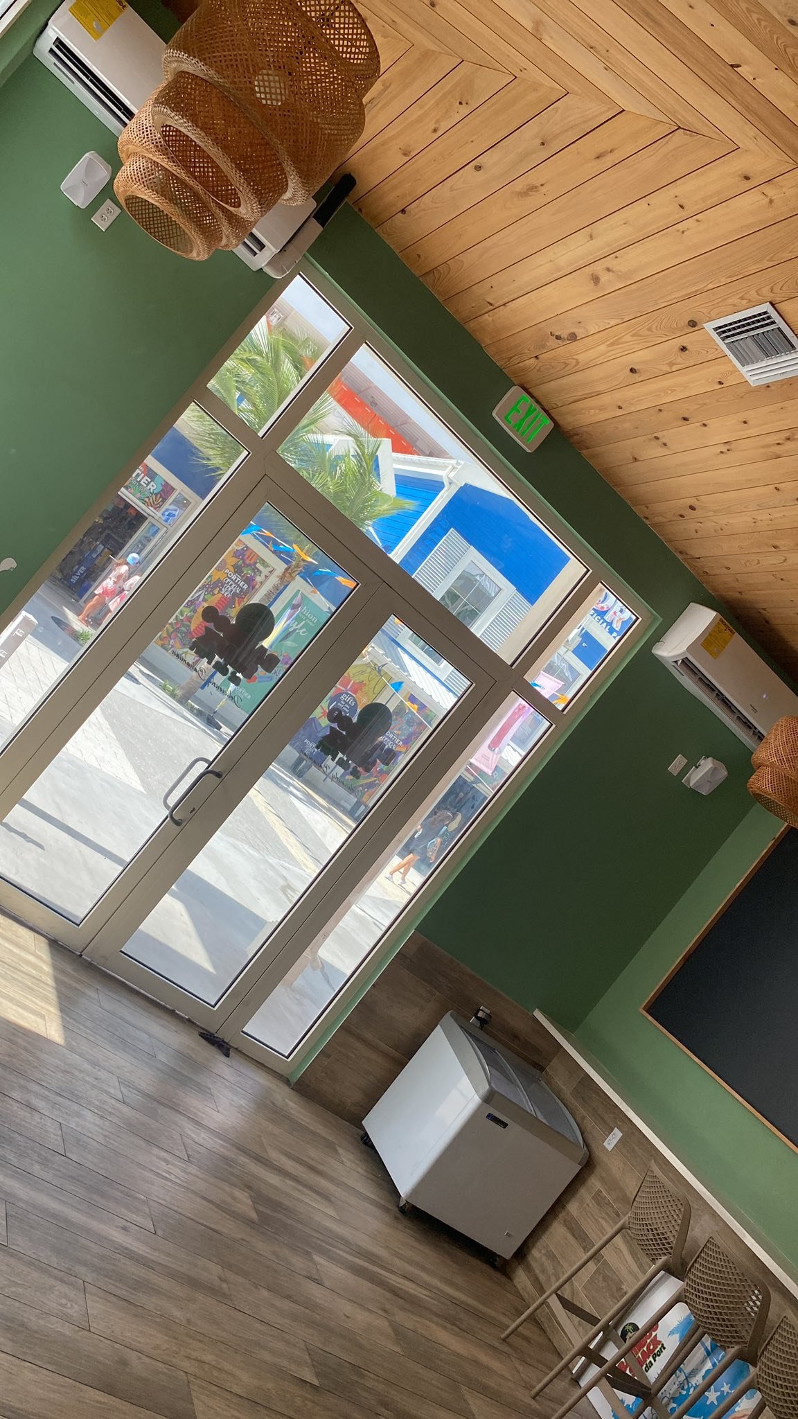 Completed AC install inside restaurant