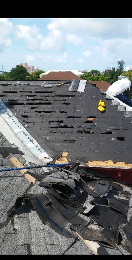 Roof damage Nassau