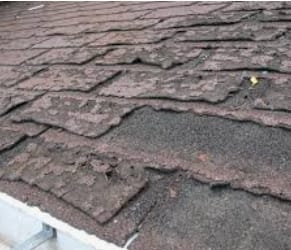 Deteriorated shingles Nassau
