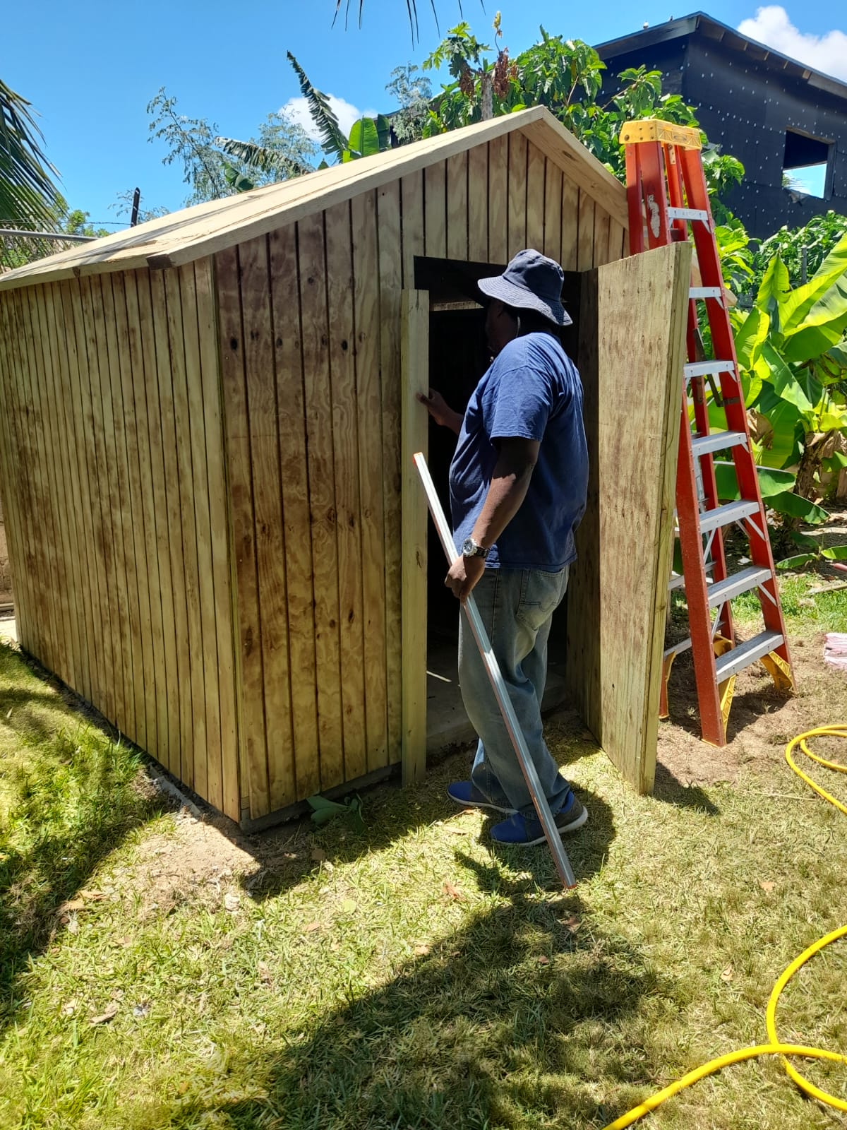 Shed build in progress Nassau