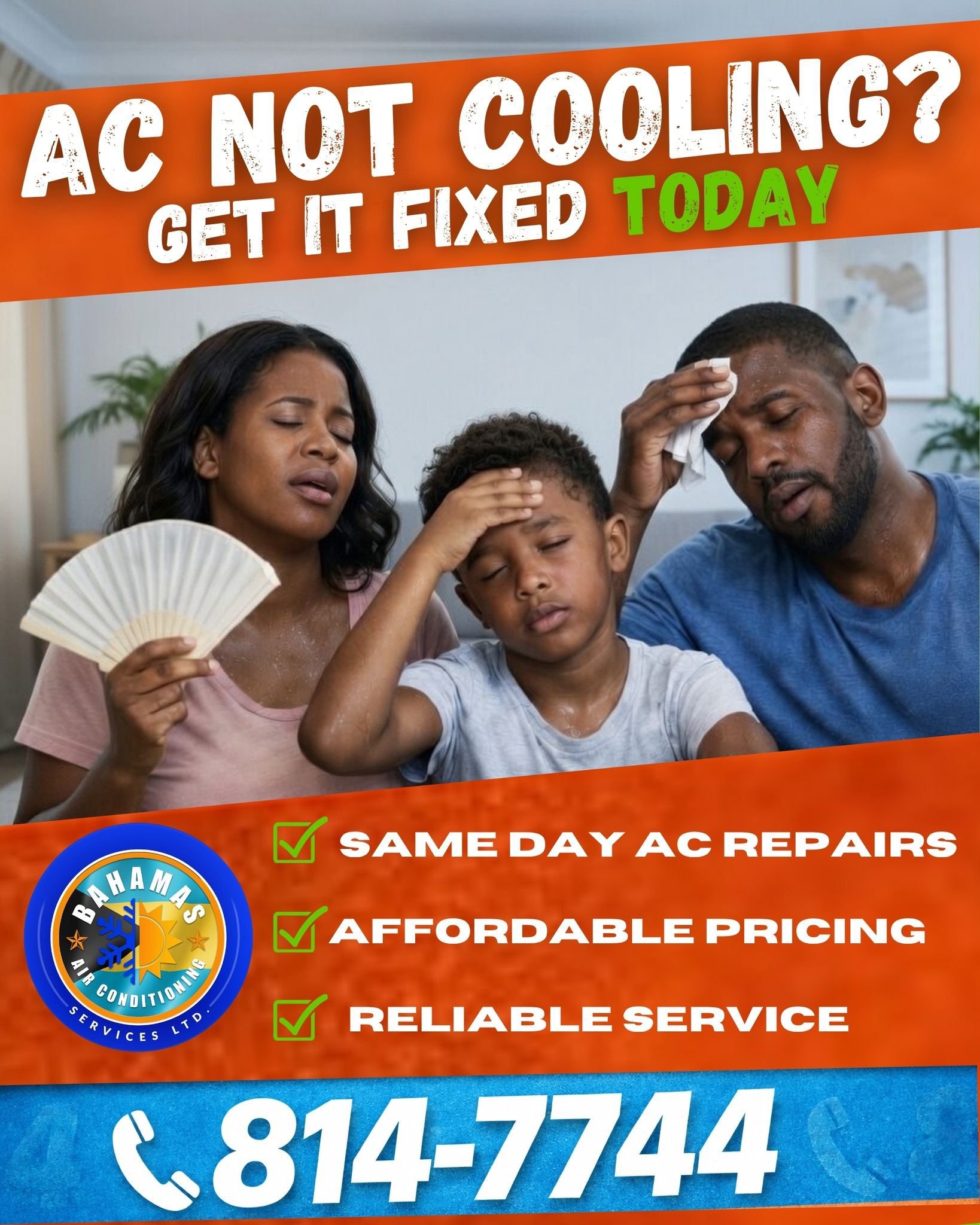 AC Not Cooling? Get It Fixed Today - Same Day AC Repairs